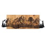 Wallity Sundown Escultura de Pared en Negro y Nogal